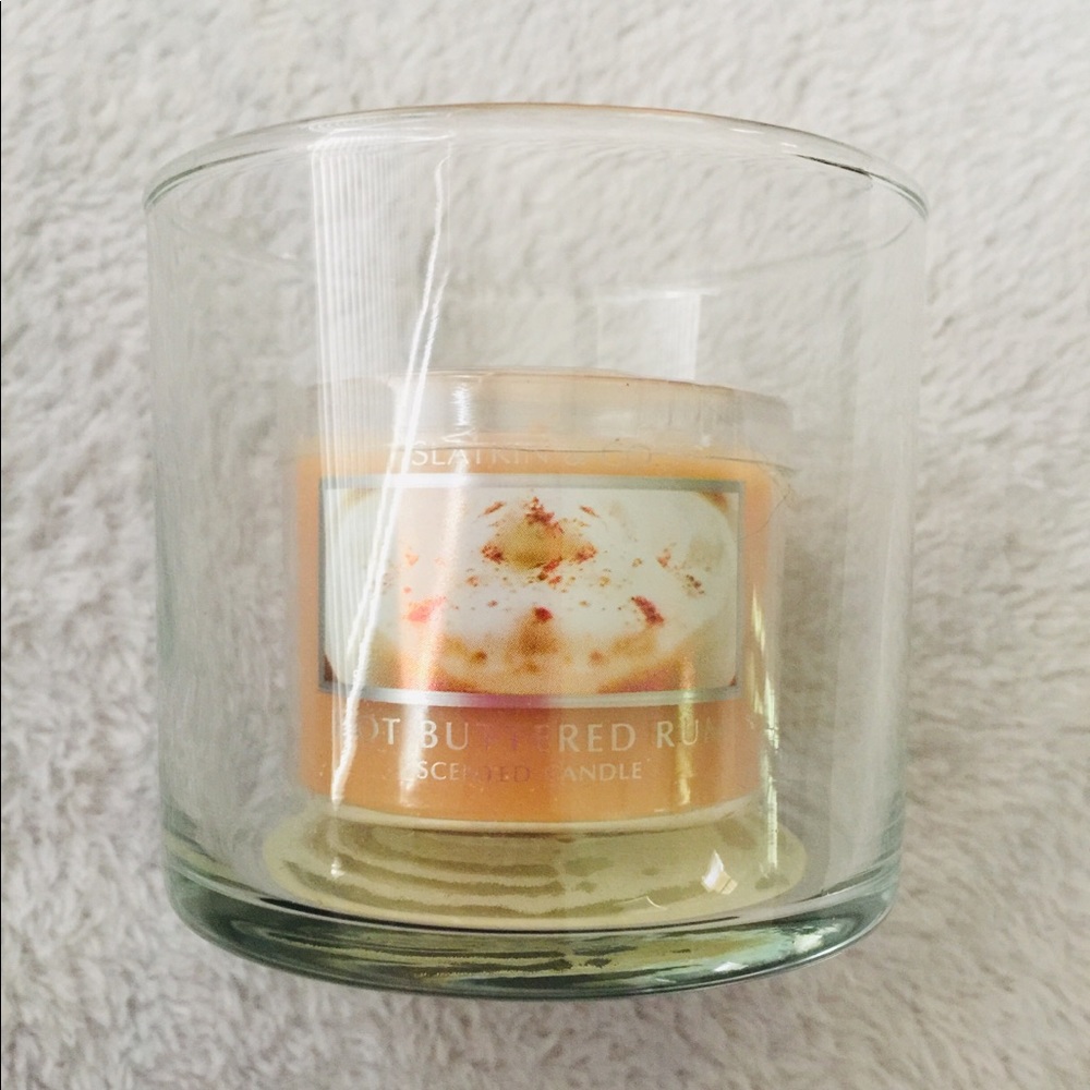 Bath & Body Works Scented Candle W/Hurricane Glass